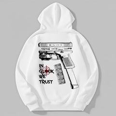 "In Glock We Trust" Graphic Hoodie - Men's Urban