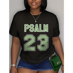 Women's Psalm 23 Bible Verse Christian T-Shirt