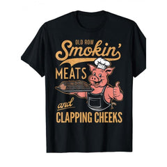 Old Row "Smokin' Meats & Clapping Cheeks" BBQ T-Shirt
