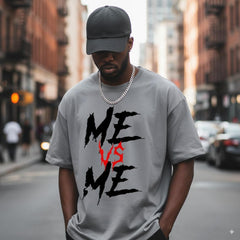 Men's "ME" Print Casual Short Sleeve T-Shirt