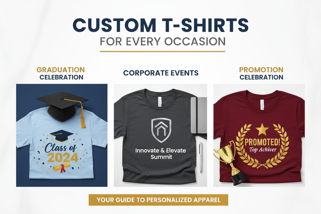 Graduation, Corporate Event, or Promotion: A Practical Guide to Custom T-Shirts for Every Occasion
