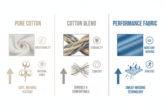 The Ultimate Guide to Custom T-Shirt Fabrics: Cotton, Blends, or Performance?