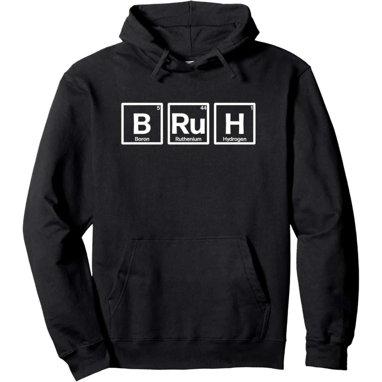 CusPrinting 'Periodic Table BRUH' Science Humor Hoodie