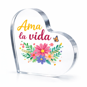 100*100*14mm: Classic Heart Crystal-Acrylic Plaque (Compact) - Professional Recognition & Award Keepsake