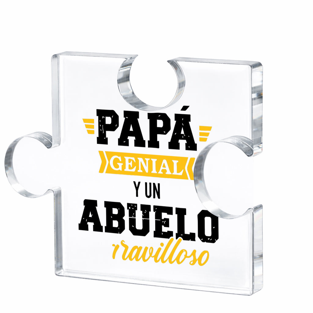 150*120*14mm: Architectural Jigsaw Acrylic Showcase (Large) - 