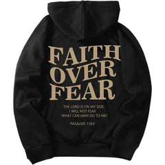 "Faith Over Fear" Classic Graphic Hoodie - Men's