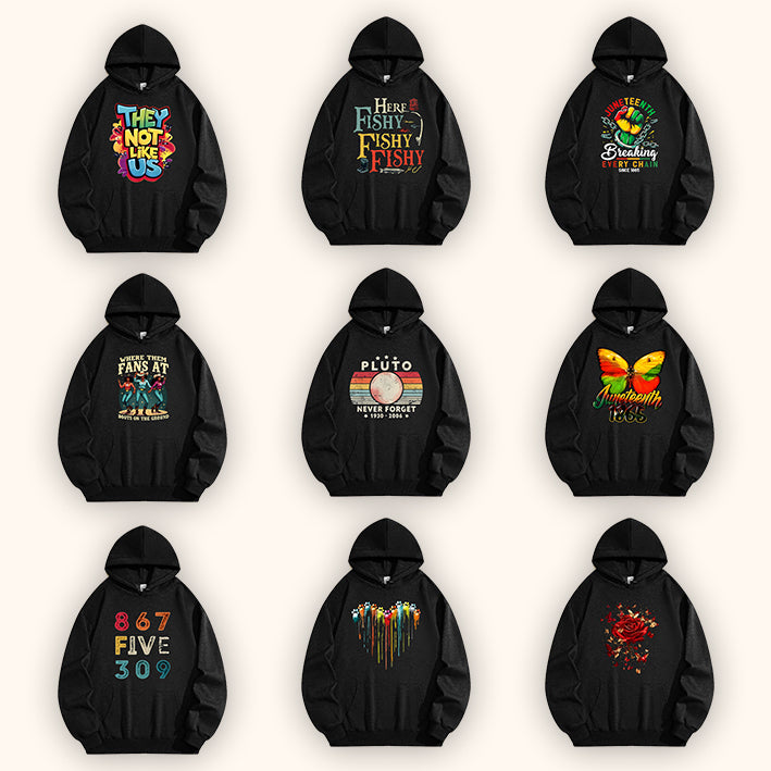 Custom Team Hooded Sweatshirt – 270 g Heavy Brushed Fleece Pullover with Drawstring