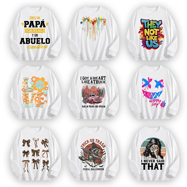 Custom Crewneck Sweatshirts for Teams Pure cotton sublimation customization