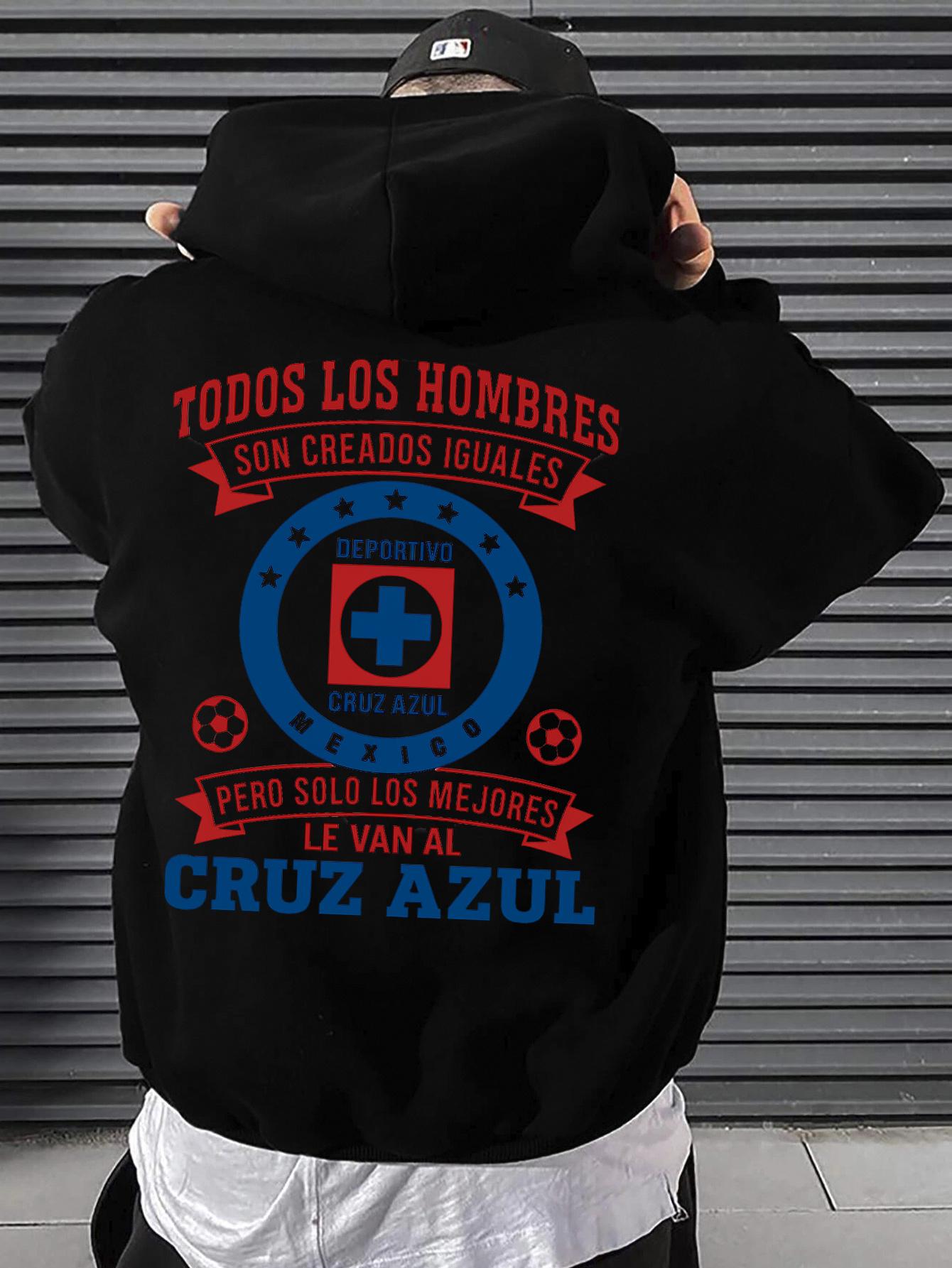 CusPrinting 'SOLO LOS MEJORES' Cruz Azul Fan Club Hoodie（black）