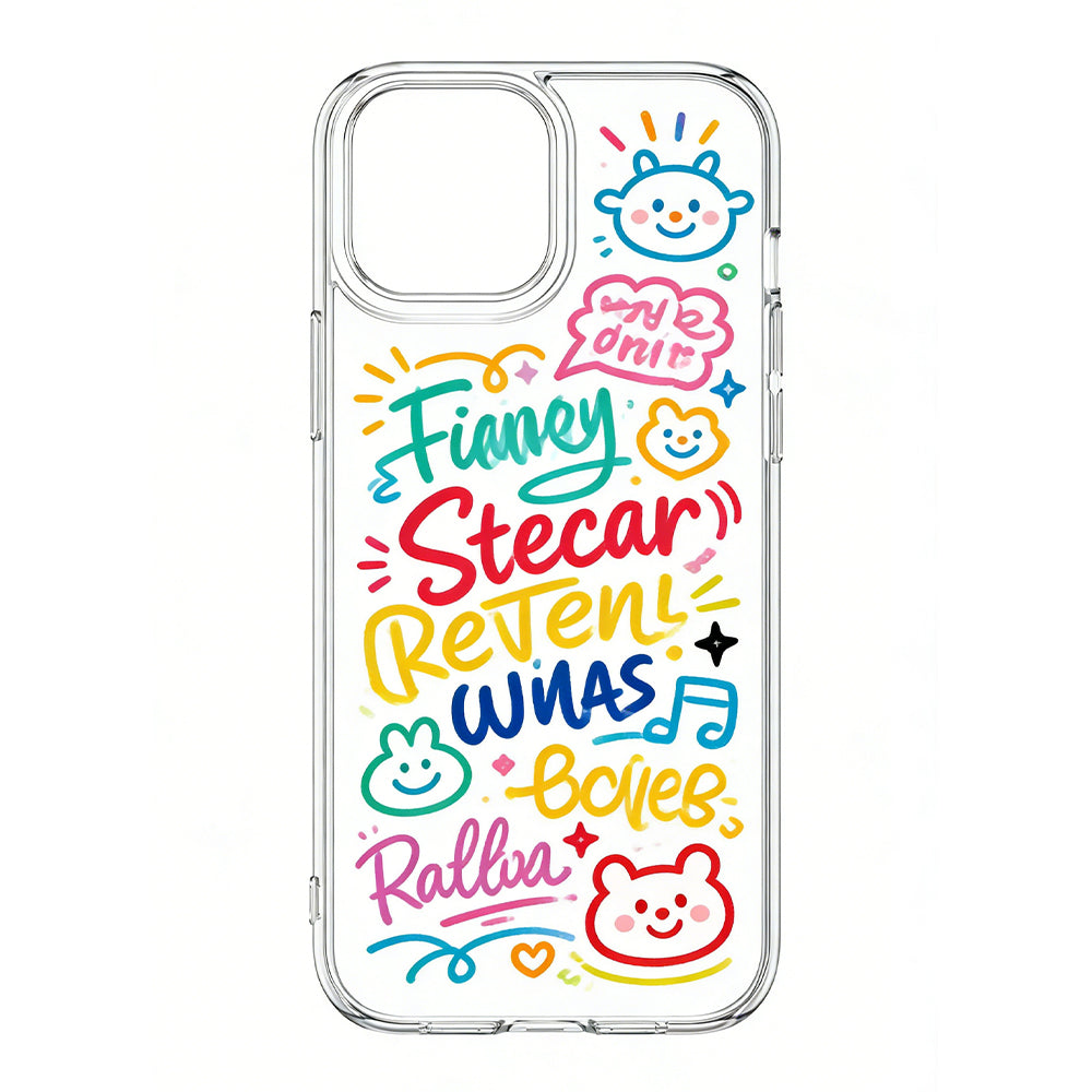 Customizable phone cases - Kawaii Graffiti Art Cover for iPhone 13 Pro