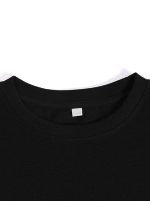 Men'S Black-and-White Lion and for Man Graphic T-Shirt - 100% Cotton, Casual Round Neck Short Sleeve Tee, Slightly Elastic, Perfect for Outdoor Activities, Family Gift, Lion Shirt, cotton crew neck Graphic T-shirt, Perfect Gifts for Men