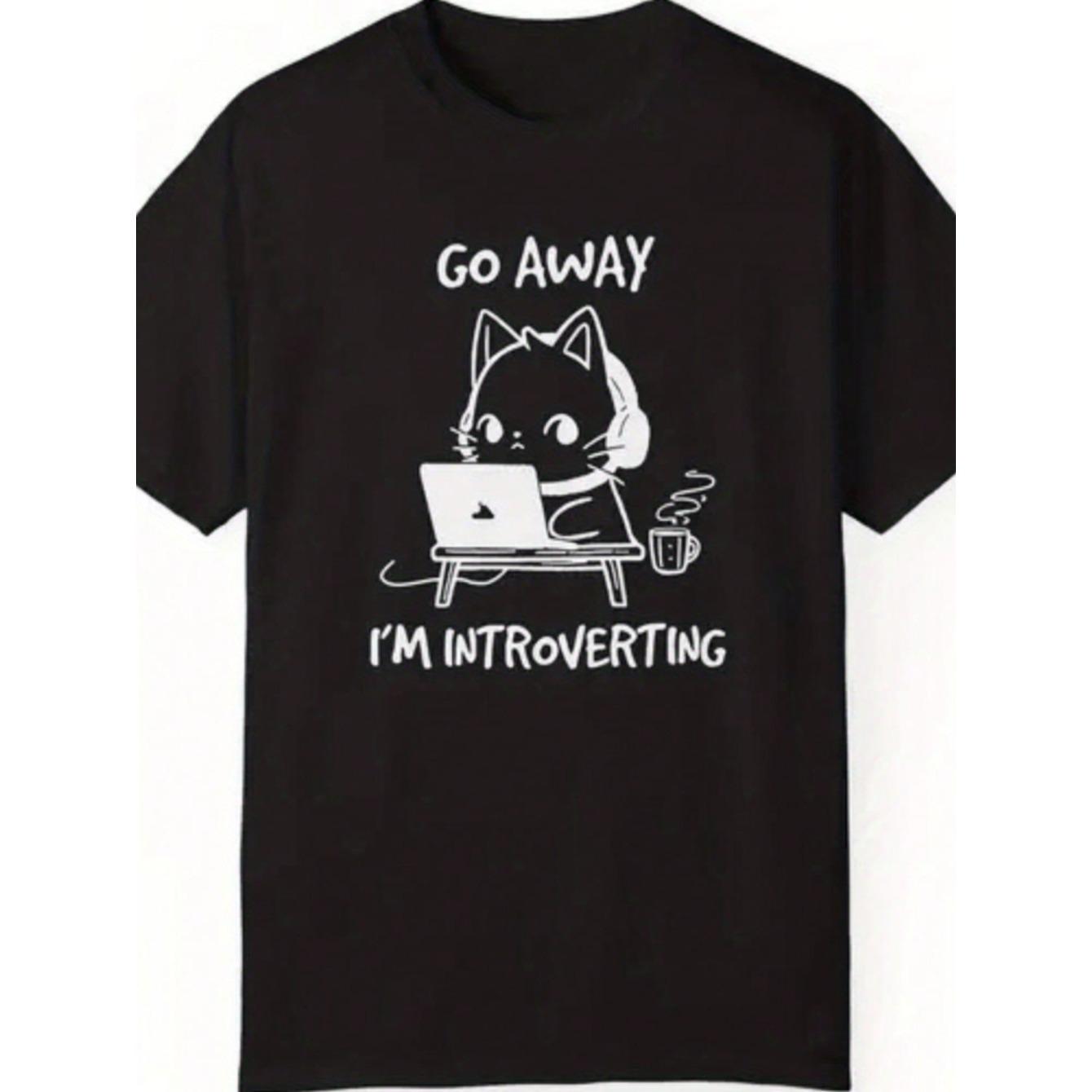 Men's Black Crew Neck Short Sleeve | Ideal For Hiking, Camping, Traveling, And Outdoor Activities, Durable For All-Day Wear, Couple Clothing 2025Family T-Shirt