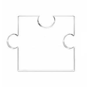 100*125*14mm: Custom Jigsaw Puzzle Acrylic Block (Medium) - Team Synergy & Connection Achievement Award