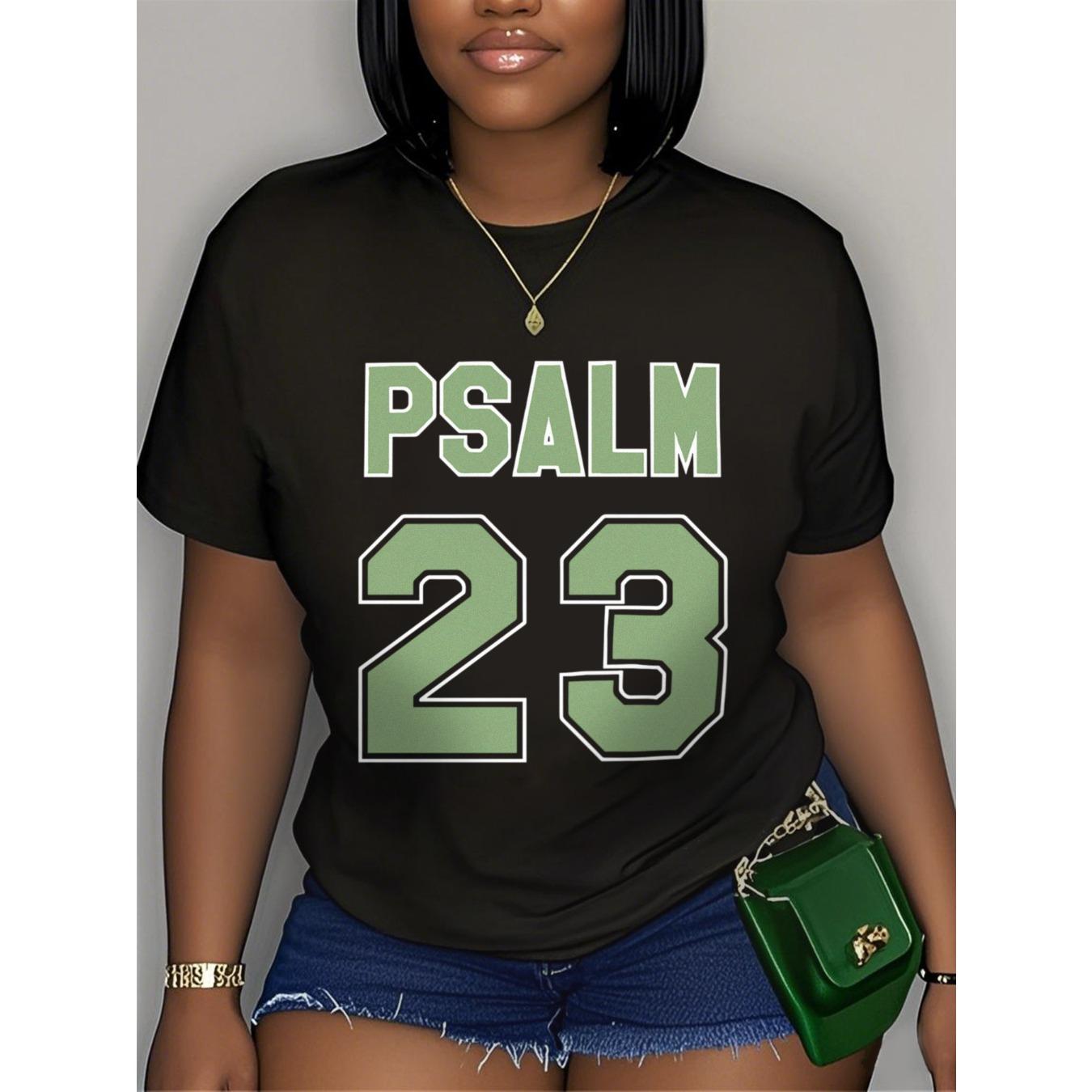Women's Psalm 23 Bible Verse Christian T-Shirt