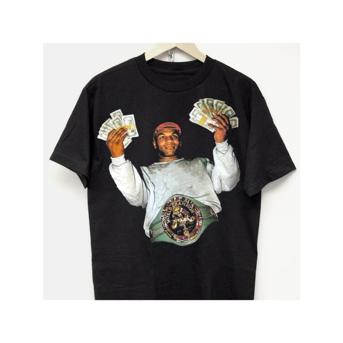 Men's Retro Boxing Legend Graphic Cotton T-Shirt